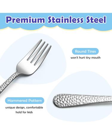 HaWare Kids Forks Set - 6 Pcs Stainless Steel Toddler Cutlery, Safe Self-Feeding Utensils, Dishwasher Safe - Buy Online on GoSupps.com