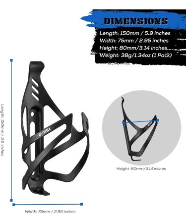 Corki Cycles Aluminum Bike Bottle Holder - Universal 2 Pack for Racing MTB Gravel & E-Bikes - Black - Buy Online on GoSupps.com