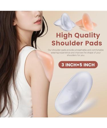 Bagentry 2 Pairs Reusable Silicone Shoulder Pads Removable Anti-Slip Shoulder Pads for Womens Clothing Washable Self Adhesive Shoulder Push-Up Pads Men (Skin Transparent) - Buy Online on GoSupps.com