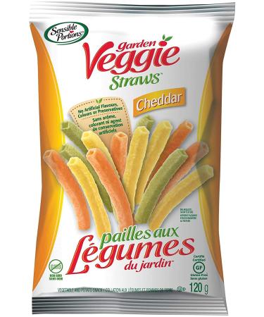 Sensible Portions Garden Veggie Straws Cheddar Cheese 120g 12 Count