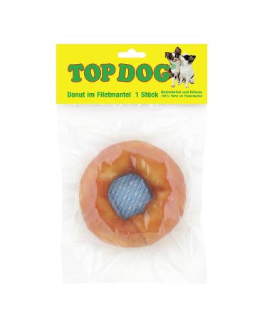 Top Dog Chicken Donut with chicken sugar-free chew snack for dogs (1x1 piece) 1 piece (1 pack)