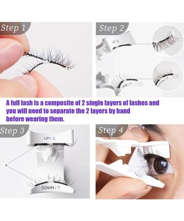 Magnetic Eyelashes 1 Pair of Cat Eye Magnetic False Eyelashes Reusable Natural Magnetic Eyelash Set with Applicator No Glue Need Long Lasting and Strong Hold on Eyelashes Easy to Wear and Remove - Buy Online on GoSupps.com