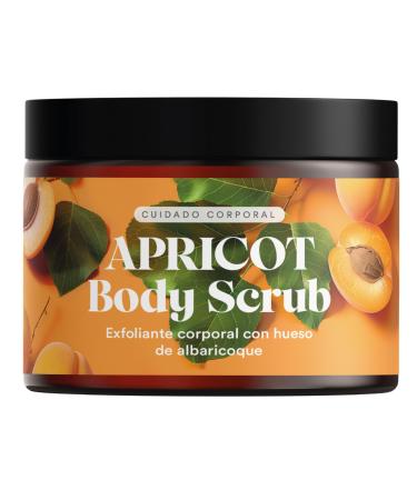 QKNatur- Apricot Kernel Body Scrub 300ml. With extracts of Orange Blossom Chamomile Rose and Hamamelis. Exfoliates and nourishes the skin