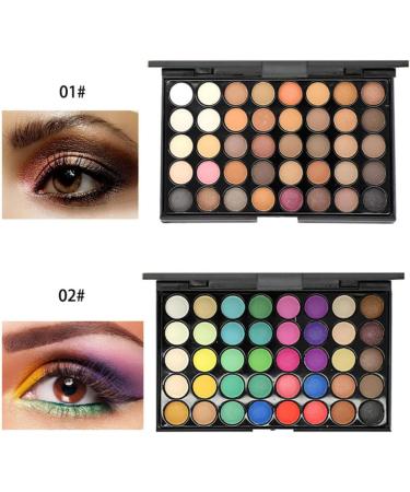 Angoily 3pcs 40 Pearly Colors Makeup Lustre for Eyeshadow Smoky Shadow Cosmetic Eye Ladies Matte Girls - Buy Online on GoSupps.com