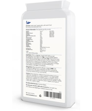 Troo NeuroMatter Brain Support Supplement - 90 Capsules with Vitamin C, E, Zinc & Ginkgo Biloba | UK Manufactured Brain Health Formula - Buy Online on GoSupps.com
