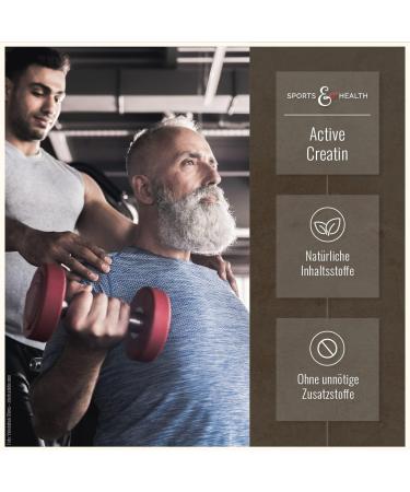 Active Creatine Monohydrate 1kg - Vegan Additive-Free 3g Creatine per Portion - High-Dosed Performance Boost - Buy Online on GoSupps.com