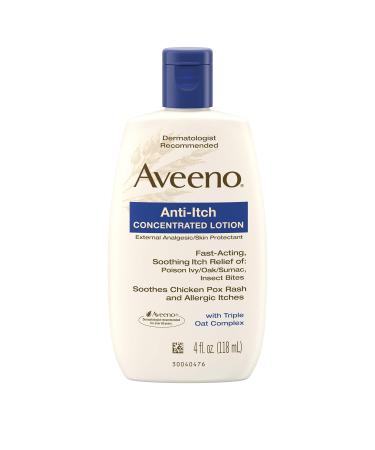 Aveeno, Anti-Itch Concentrated Lotion, 4 fl oz - Buy Online on GoSupps.com
