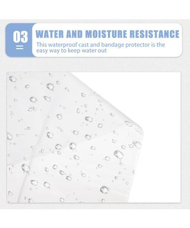 ARTIBETTER Waterproof Shower Foot Cover for Injury - White - Buy Online on GoSupps.com