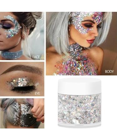  Vigcebit Glitter Body Gel | Christmas Makeup Face Body Eyes Lips Hair Nails Cosmetics - Perfect for Christmas Slime Resin Crafts Cosmetics - Buy Online on GoSupps.com