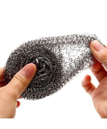 6 Pack Stainless Steel Sponges - Heavy Duty Scrubbing Pads for Kitchen, Bathroom & More - Buy Online on GoSupps.com