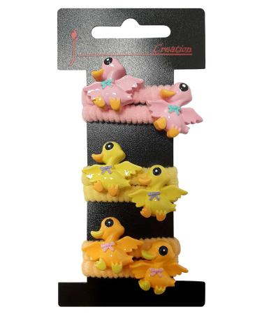 Soft children hair tie with duck motif