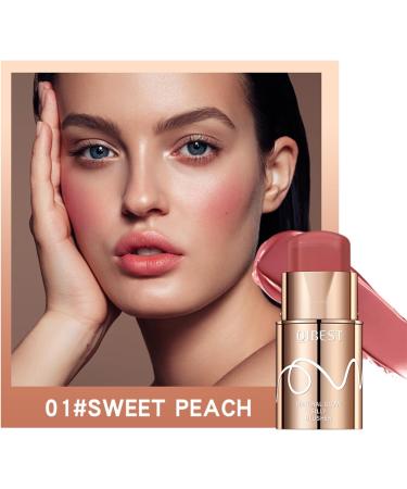 Versatile Lipstick Blush Stick Blendable Cream Blush Stick for Face Lip Cheek Waterproof Natural Cream Blusher Makeup - Buy Online on GoSupps.com