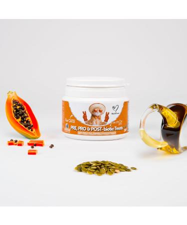 NutriPaw Digestive Treats For Cats - Gut Health Hairballs Sensitive Tums Anal Glands Scooting Loose Stools Smelly Itchy Ears - Great for all Cats - Lasts up to 2 Months - Buy Online on GoSupps.com