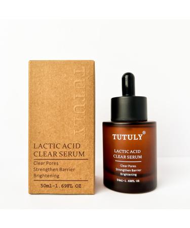 TUTULY Lactic Acid Clear Serum |Natural Honey Fermented Repair Sensitive Skin Thicken Stratum Corneum Enhance Skin Tolerance Recover Health Skin| Brighten Improve Pigmentation Coarse Pores| 50ml