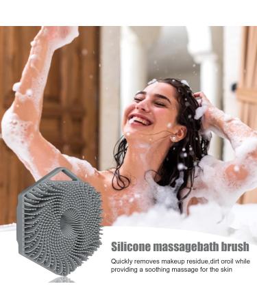 Ruwshuuk Shampoo Brush - Hexagon Scalp Massager for Hair Growth | Silicone Shower Hair Brush for Men & Women - Gray - Buy Online on GoSupps.com