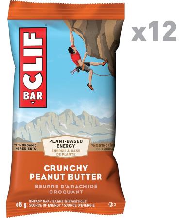 CLIF BAR - Energy Bars - Crunchy Peanut Butter - (68 Gram Protein Bars 12 Count) Packaging May Vary - Buy Online on GoSupps.com