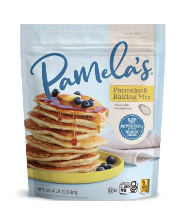 Pamela's Products Gluten Free Baking and Pancake Mix, 4-Pound Bags (Pack of 3) Baking & Pancake 4 Pound (Pack of 3)