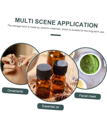Minkissy Ceramic Bowl for Essential Oils - Versatile Mixing & Facial Bowl for Home & Beauty Salon Use - Buy Online on GoSupps.com