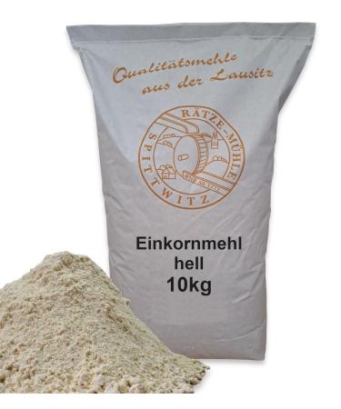 Mills Einkorn flour light 10kg fresh from the R tze mill in the best quality 100% regional and natural 10-kg 10 kg (1 pack)