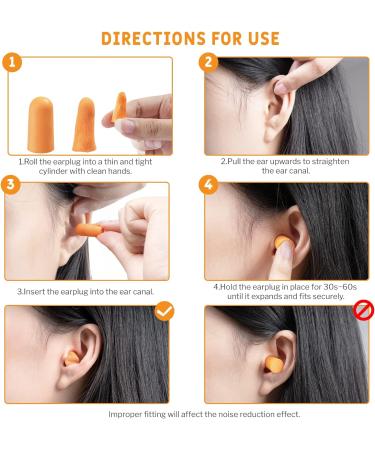 200 Pairs Ultra Soft Corded Foam Ear Plugs - ANDANDA Noise Cancelling Reusable 32dB NRR for Sleeping Studying Snoring & Shooting - Buy Online on GoSupps.com