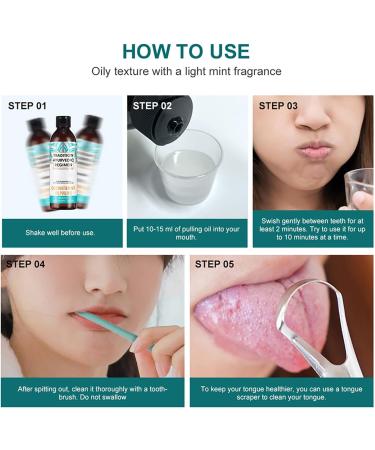 Lightening Oil Mouthwash | Natural Teeth Whitening with Coconut & Peppermint | Ayurvedic Formula - 100/200ml - Buy Online on GoSupps.com