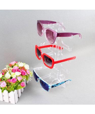 CAIHUASHOPPING 4-Piece Plastic Glasses Stand Set | Eyewear Display Rack for Sunglasses | Stylish Sunglasses Holder - Buy Online on GoSupps.com
