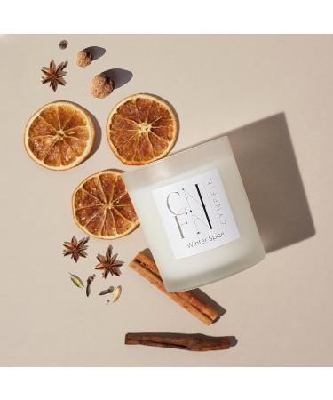 Winter Spice Scented Candle - 100% Coconut Wax - Cozy Season & Christmas Decor - 7oz Cinnamon Candle for Home - 40 Hrs Burn Time - Buy Online on GoSupps.com