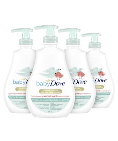 Baby Dove Sensitive Moisture Wash 384ml pack of 4