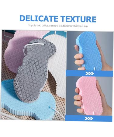 Belliffy 4pcs Bath Sponge Body Scrubber for Kids - Exfoliating Spa Shower Tool for Infants - PVA Soft Material - Buy Online on GoSupps.com