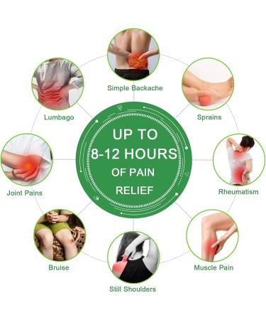 Piwosgol Knee Pain Relief Patch - 72 Natural Moxibustion Warm Patches for Knees Back & Neck Sore Muscles International Shipping Available - Buy Online on GoSupps.com