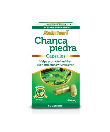 SALUTARI Chanca Piedra Stone Breaker, 60 Vegetarian Capsules - Natural Stonebreaker Supplement for Kidney Health, Liver Cleanse and Gallbladder Support - Natural Detox Supplement