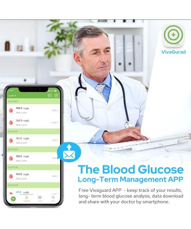 VivaChek Diabete Testing Kit: Blood Glucose Monitor with 50 Test Strips & 50 Lancets - Free APP for Diabete Management & Ketone Warning - NHS Approved - ECO Plus - mmol/L - Buy Online on GoSupps.com