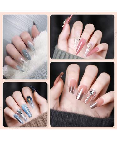 Abodhu Natural Coffin Shape Fake Nails Set | 500 Acrylic Nail Tips with Glue, File, & Clipper | French Half-Cover False Nails | Manicure Kit in 10 Sizes - Buy Online on GoSupps.com