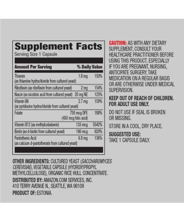 Amazon Elements B Complex and Amazon Elements Vegan Biotin 5000 mcg - Buy Online on GoSupps.com