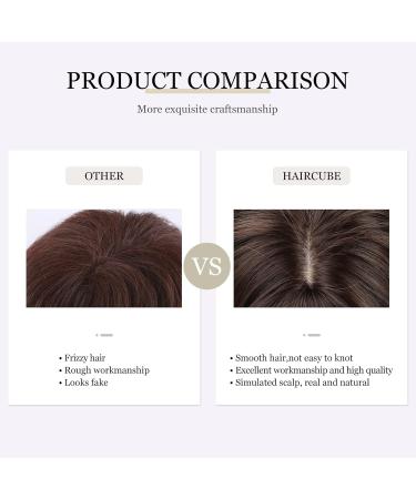 Emmor Brown Wigs with Ponytail - Heat-Resistant Synthetic Women's Wigs for Everyday Use - Buy Online on GoSupps.com