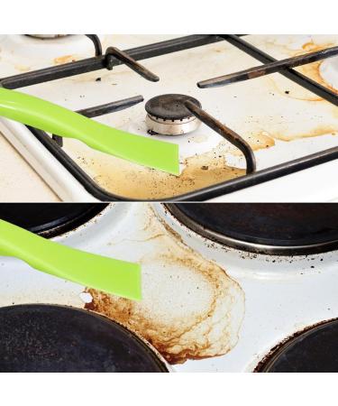 Kitchen Cleaning Scraper | Stove Cleaning Scraper for Kitchen | Good Touch Cleaning Tool for Kitchens Labels Tight Spaces and Stickers Rowces Green - Buy Online on GoSupps.com