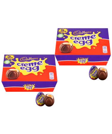 2x Cr me Chocolate Easter Eggs | Creme Eggs | Perfect for Easter Gift | Chocolate Easter Egg 2024 | Chocolate Gifts | Thank You Gifts | Easter Party | 5pk Mini Eggs | 10 Eggs in Total | 200g