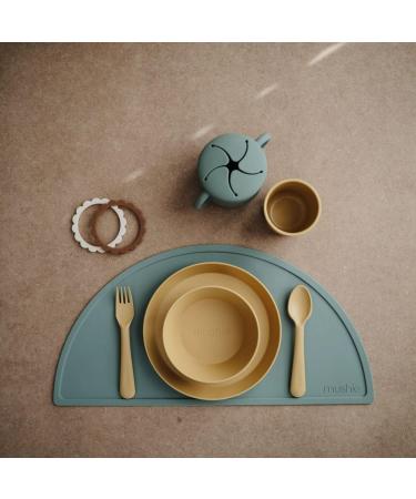 Mushie Cutlery Set for Children | Reusable BPA-Free Fork & Spoon | High Quality & Durable | Made in Denmark | Safe & Stylish (Blush) - Buy Online on GoSupps.com