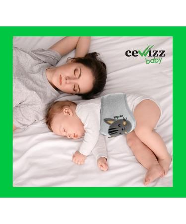 CEVVIZZ Baby Gas Relief Belly Band - Microwavable Thermal Waistband with Natural Cherry Pits for Gas Pains - Beautiful Gift Box - Grey - Buy Online on GoSupps.com