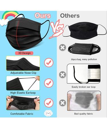 Kids Disposable Face Masks - 100 Pack for Boys & Girls | Safe & Comfortable Protection - Buy Online on GoSupps.com