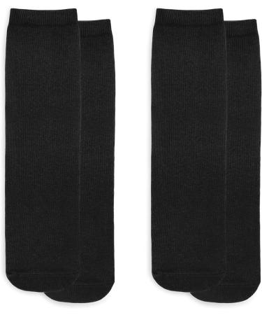 Kids Soccer Socks - 2 Pack Toddler Knee-High Tube Socks for Boys and Girls (3-6 Years) - Black/White, White/Black Striped - Buy Online on GoSupps.com