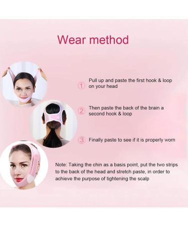 V Face Belt Chin Lifting Belt Sagging Skin Double Chin Reducer Face Lift V Shaped Contour Tightening Strap Reusable for women and men - Buy Online on GoSupps.com