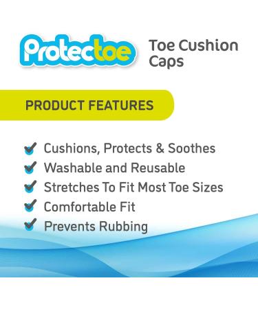 Protectoe Toe Cushion Cap Toe Protectors - Pack of 10 - Buy Online on GoSupps.com