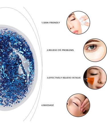 Buy Reusable Gel Eye Pack - Hot & Cold Eye Gel Pads for Dark Circles & Swelling - Perfect Gift for Girls (Blue) - Buy Online on GoSupps.com