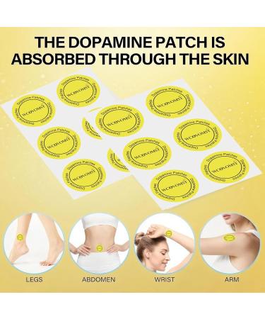 WCOVOMST Dopamine Patches Vegan Mood & Motivation Support Patches for Daily Mental Wellness Plant-Based Formula Supports Dopamine Balance for Men Women (20) - Buy Online on GoSupps.com