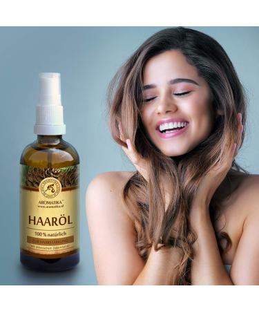 Pure & Natural Hair Oil 100ml - Jojoba Cedar Eucalyptus & Orange Oils for Dry & Brittle Hair - Treatment for Shine Smoothness & Split Ends - Buy Online on GoSupps.com