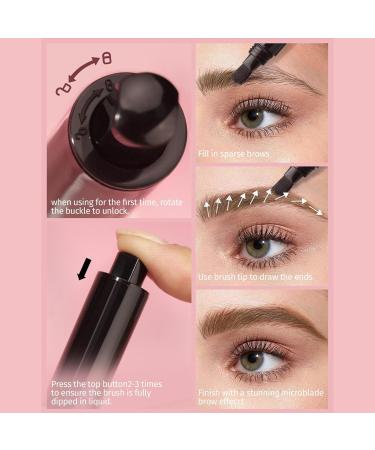 Eyebrow Tint Brush Bross Brush Eyebrow Mascara Proof of Eyebrow Color Stains Long Lasting Eyebrow Color Eyebrow Color Angled Eyebrow Brush 01 - Buy Online on GoSupps.com
