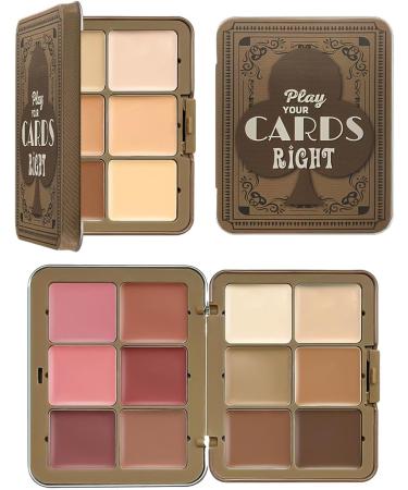  Naqqios Makeup Artist Palette - Cream Concealer Palette Long-Lasting Contour Highlighter | 12-Color Blush and Contour Palette Natural Cheek Shades - Buy Online on GoSupps.com