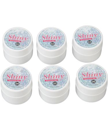Shiny Glitter Gel Nail Polish Set 6 Colors Holographic Soak Off UV Gel Polish Kit for Women Girls - Buy Online on GoSupps.com