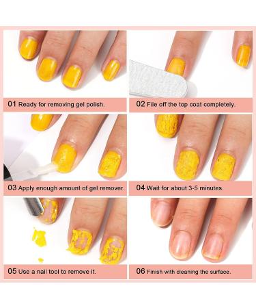 LOUINSTIC Gel Polish Remover 0.5oz - Fast & Gentle Nail Gel Remover | 3-5 Minute Removal Time - Buy Online on GoSupps.com